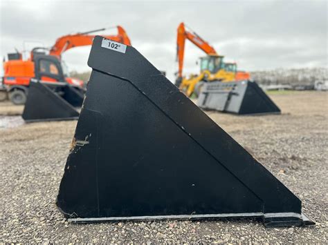 economy skid steer buckets|bucket attachments for skid steer.